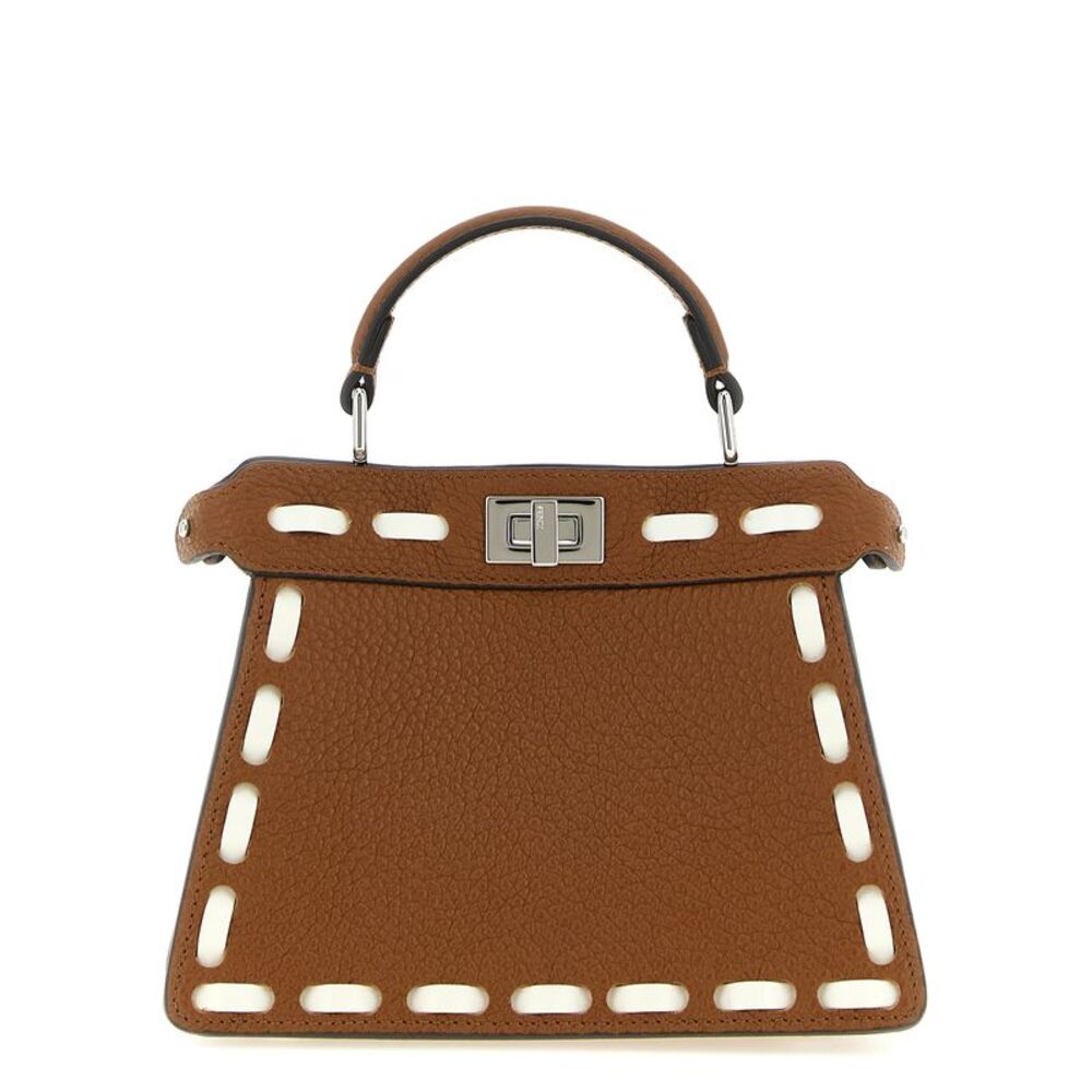 Fendi Brown Calfskin Women's Handbag